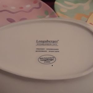 Longaberger Accents - Longaberger Easter Ceramic Snack Plates Longaberger Accents - Longaberger Easter Ceramic Snack Plates